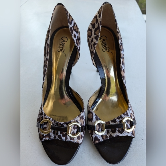Carlos Santana Y2K leopard print stilettos size 9.5 - Picture 2 of 10